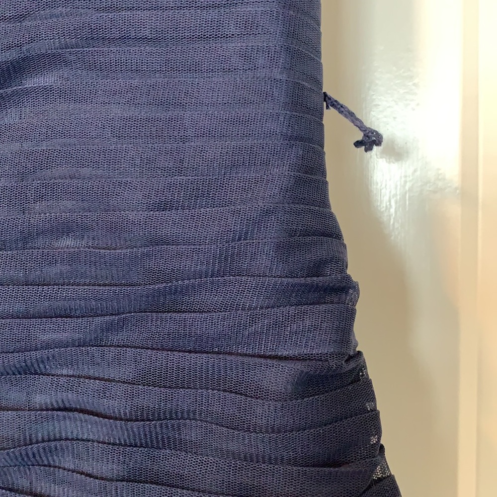 Js Collection Floor Length Tulle Strapless Navy G… - image 8